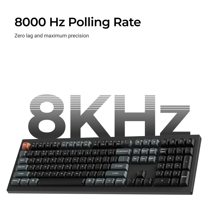 Keychron V6 Ultra 8K Wireless Custom Mechanical Keyboard(US ANSI Layout)