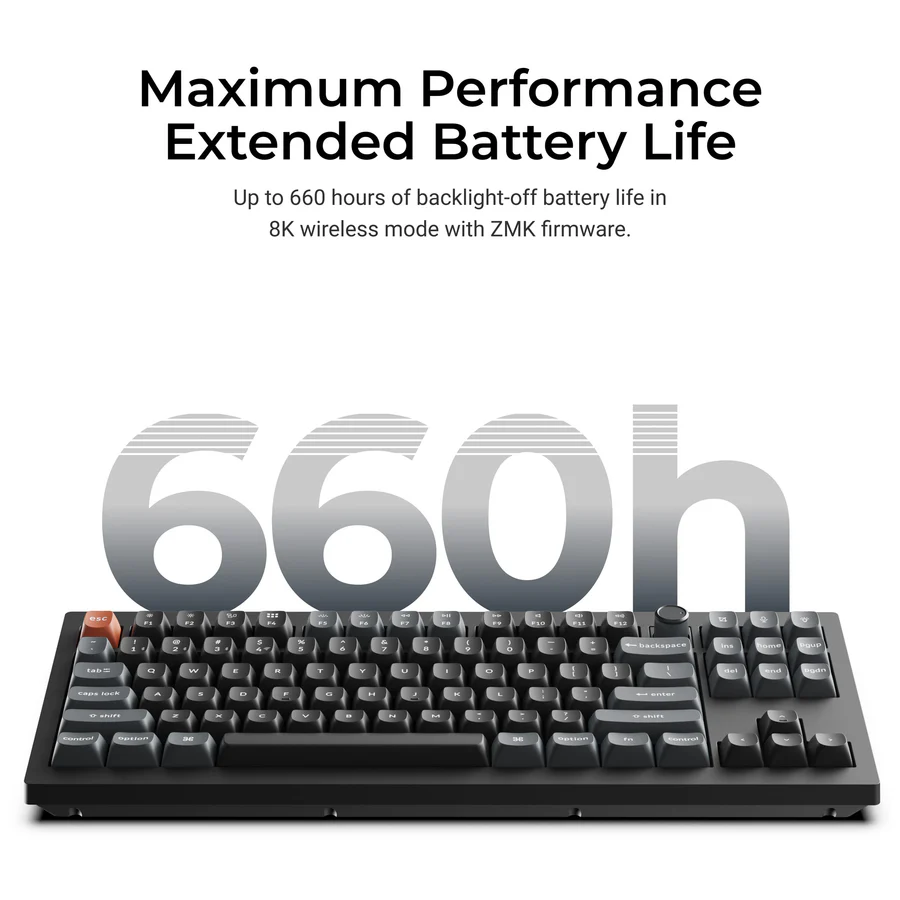 Keychron V3 Ultra 8K Wireless Custom Mechanical Keyboard(US ANSI Layout)