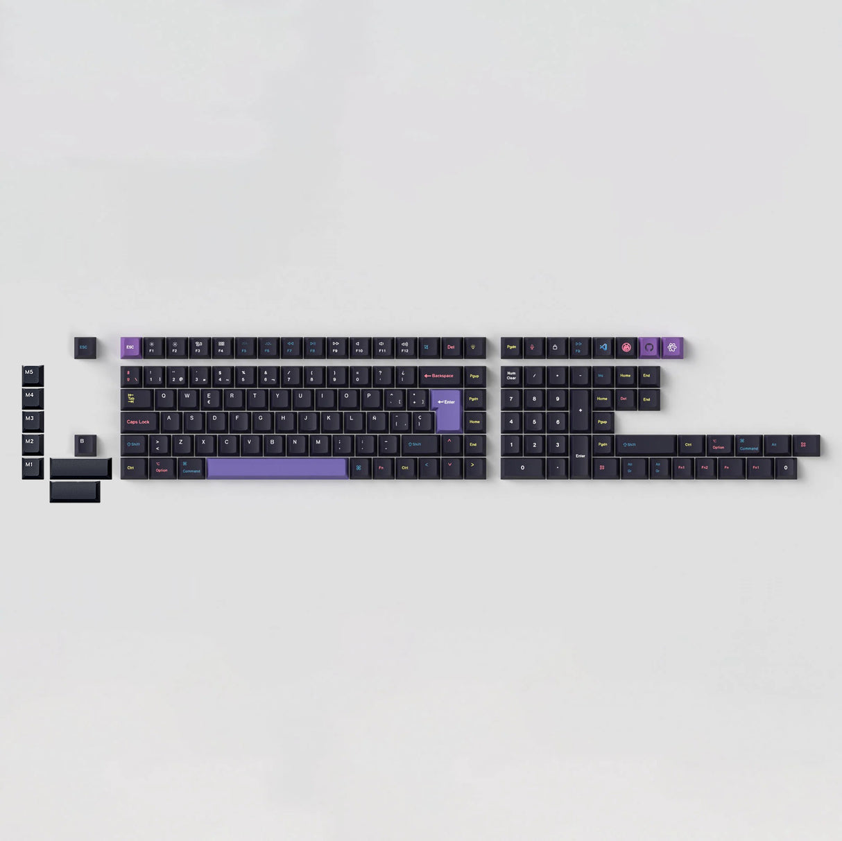 ISO Cherry Profile Dye-Sub PBT Full Set Keycap Set - Developer