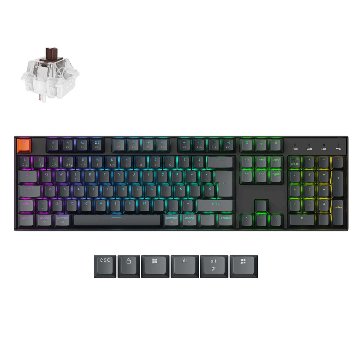 Keychron K10 QMK Wireless Mechanical Keyboard (ISO Layout)- Version 2