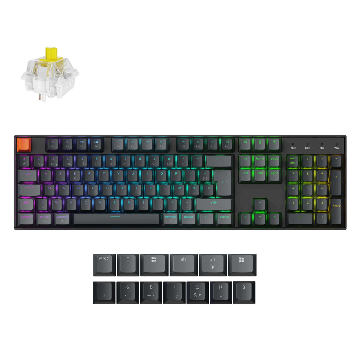 Keychron K10 QMK Wireless Mechanical Keyboard (ISO Layout)- Version 2