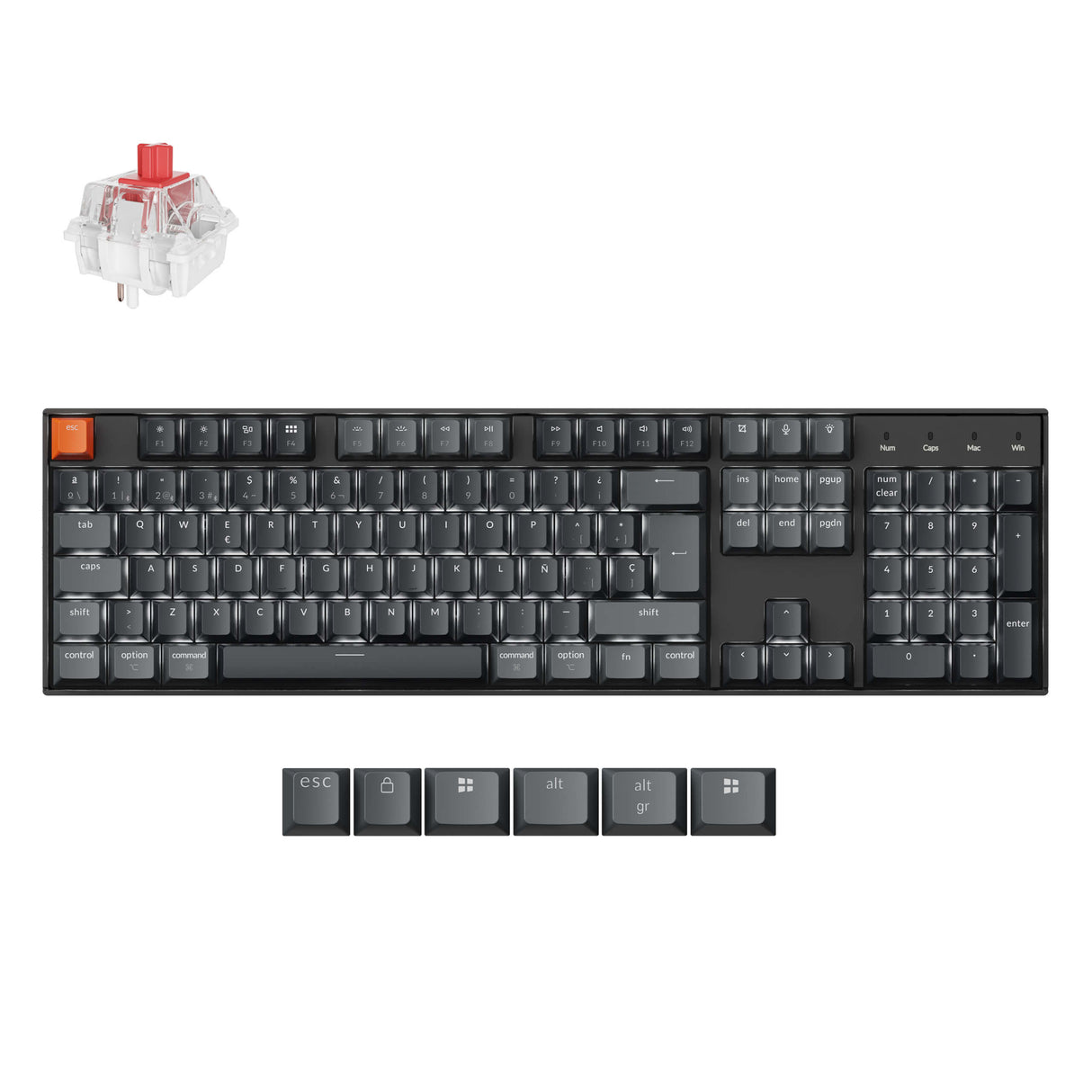 Keychron K10 QMK Wireless Mechanical Keyboard (ISO Layout)- Version 2