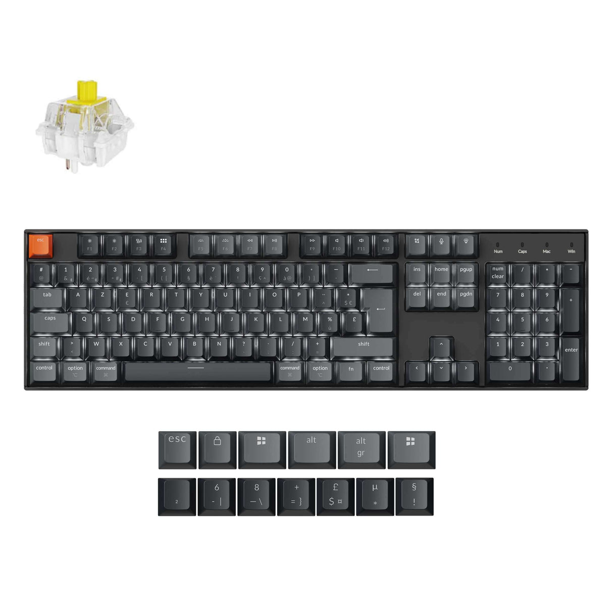Keychron K10 QMK Wireless Mechanical Keyboard (ISO Layout)- Version 2