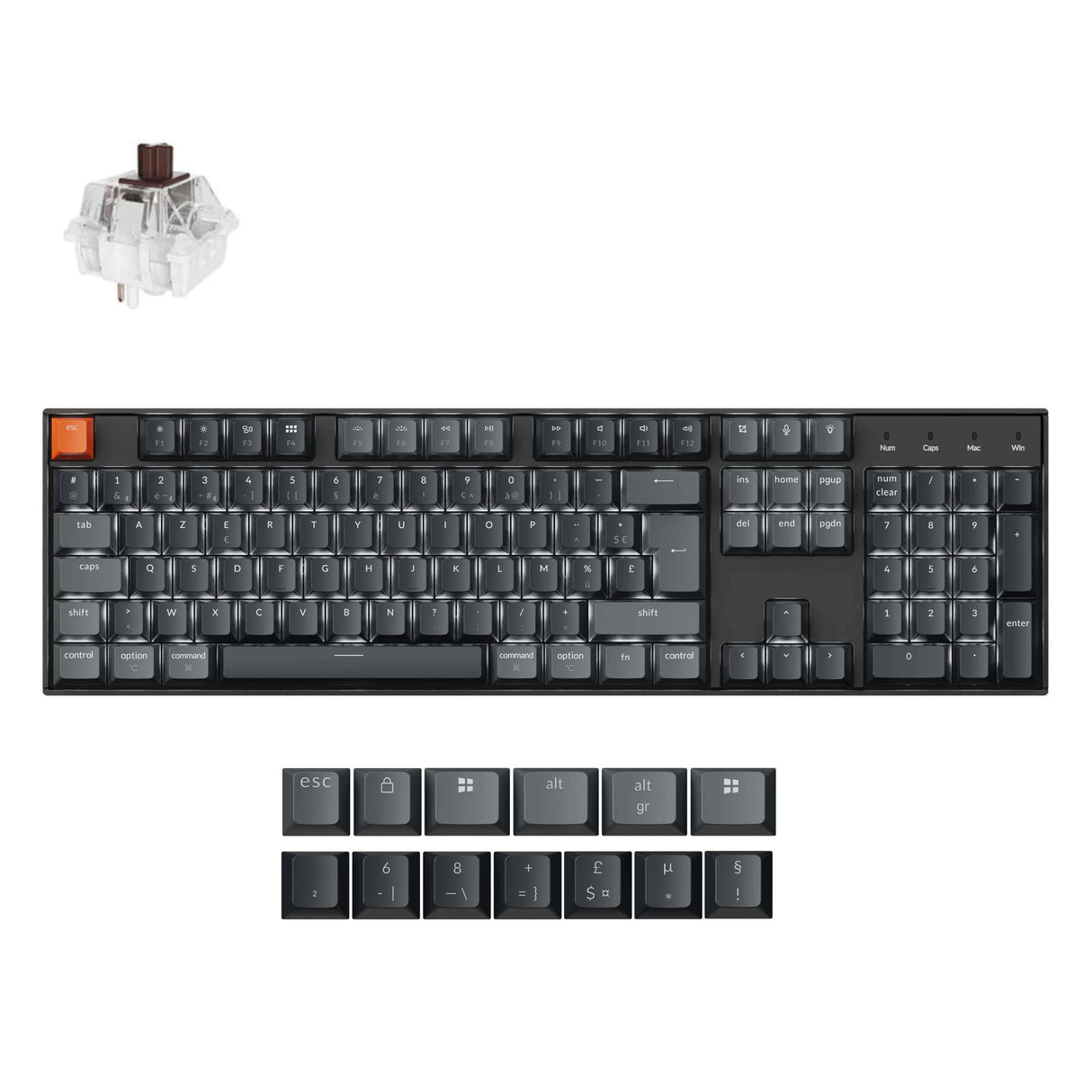 Keychron K10 QMK Wireless Mechanical Keyboard (ISO Layout)- Version 2