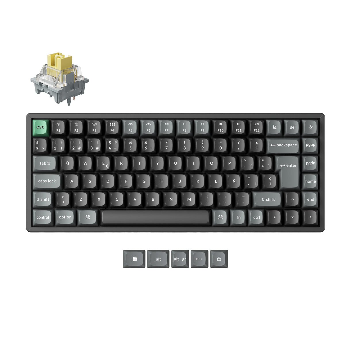 Keychron K2 Ultra 8K Wireless Custom Mechanical Keyboard ISO Layout Collection