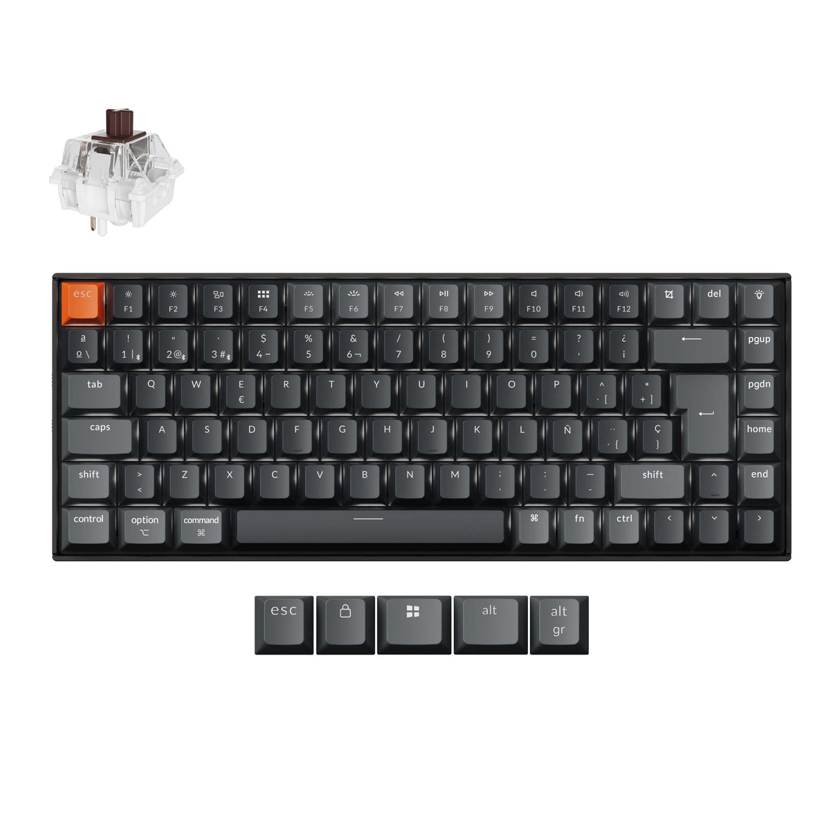 Keychron K2 QMK Wireless Mechanical Keyboard (ISO Layout) - Version 3