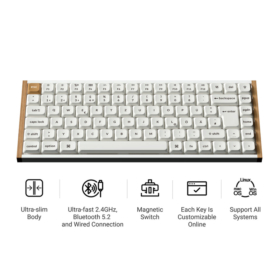 Keychron K3 HE Wireless Magnetic Switch Custom ISO Keyboard