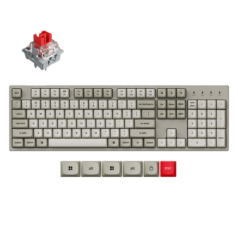 Keychron C2 Pro 8K QMK Wired Custom Mechanical Keyboard