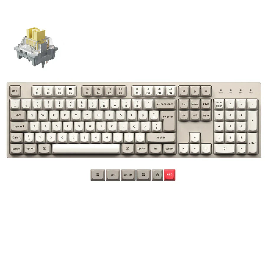 Keychron C2 Pro 8K QMK Wired Custom Mechanical Keyboard ISO Layout Collection