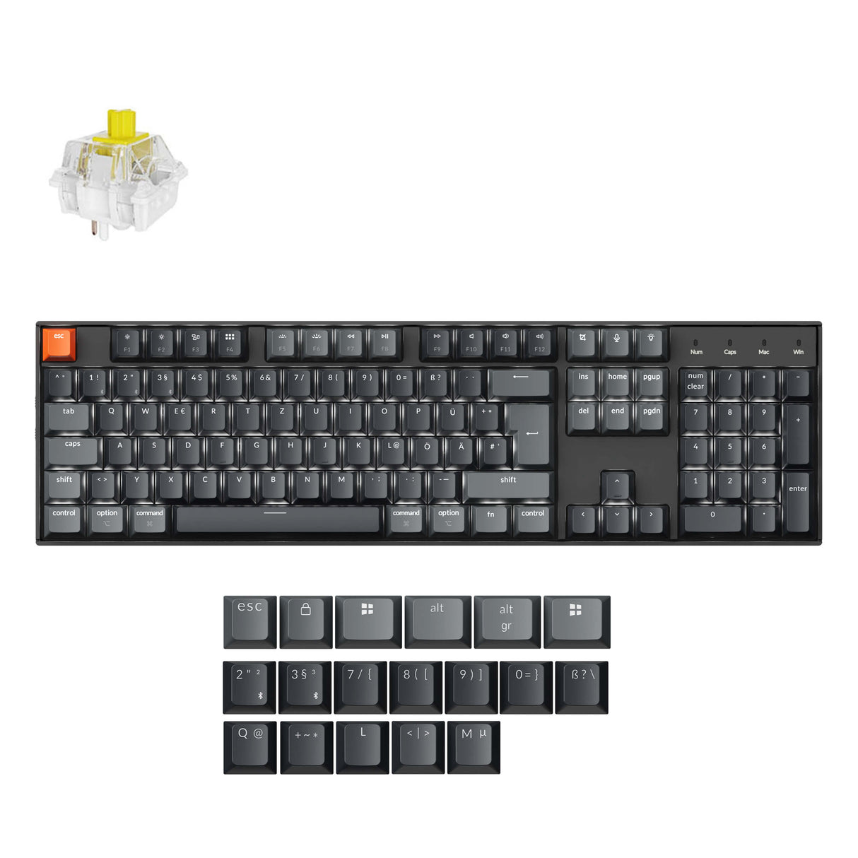 Keychron K10 QMK Wireless Mechanical Keyboard (ISO Layout)- Version 2