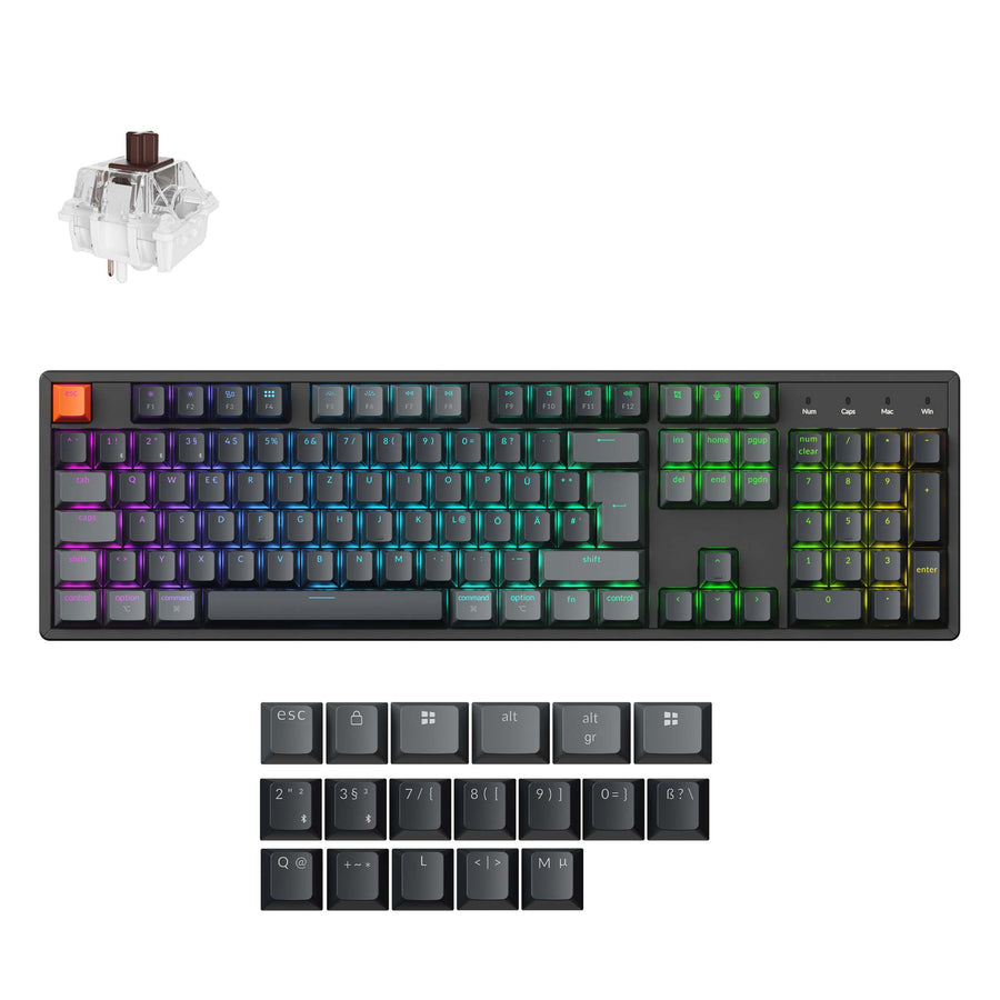 Keychron K10 QMK Wireless Mechanical Keyboard (ISO Layout)- Version 2