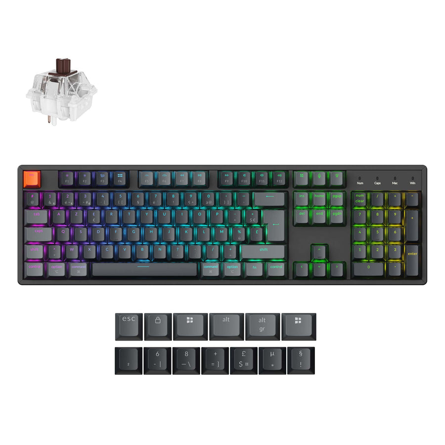 Keychron K10 QMK Wireless Mechanical Keyboard (ISO Layout)- Version 2