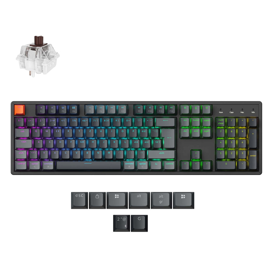 Keychron K10 QMK Wireless Mechanical Keyboard (ISO Layout)- Version 2