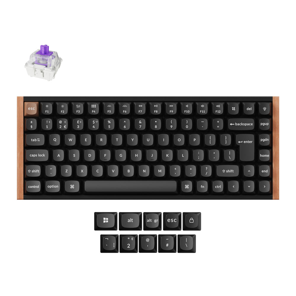 Keychron K2 HE kabellose Custom-Tastatur mit Magnetschaltern, ISO-Layout-Kollektion