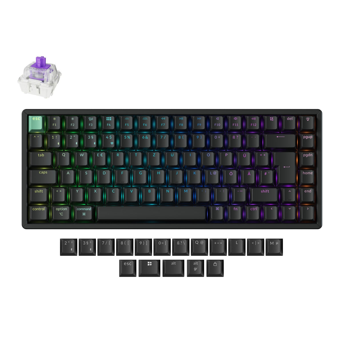 Keychron K2 HE kabellose Custom-Tastatur mit Magnetschaltern, ISO-Layout-Kollektion