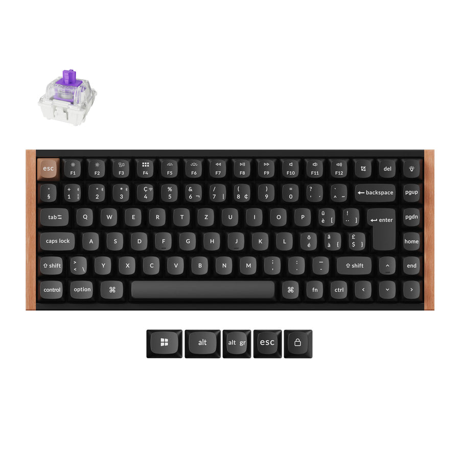 Keychron K2 HE kabellose Custom-Tastatur mit Magnetschaltern, ISO-Layout-Kollektion