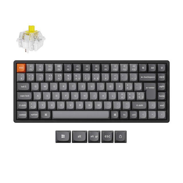 Keychron K2 Max QMK Wireless Mechanical Keyboard ISO Layout Collection