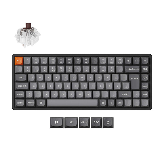 Keychron K2 Max QMK Wireless Mechanical Keyboard ISO Layout Collection