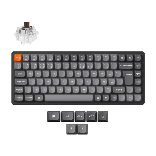 Keychron K2 Max QMK Wireless Mechanical Keyboard ISO Layout Collection