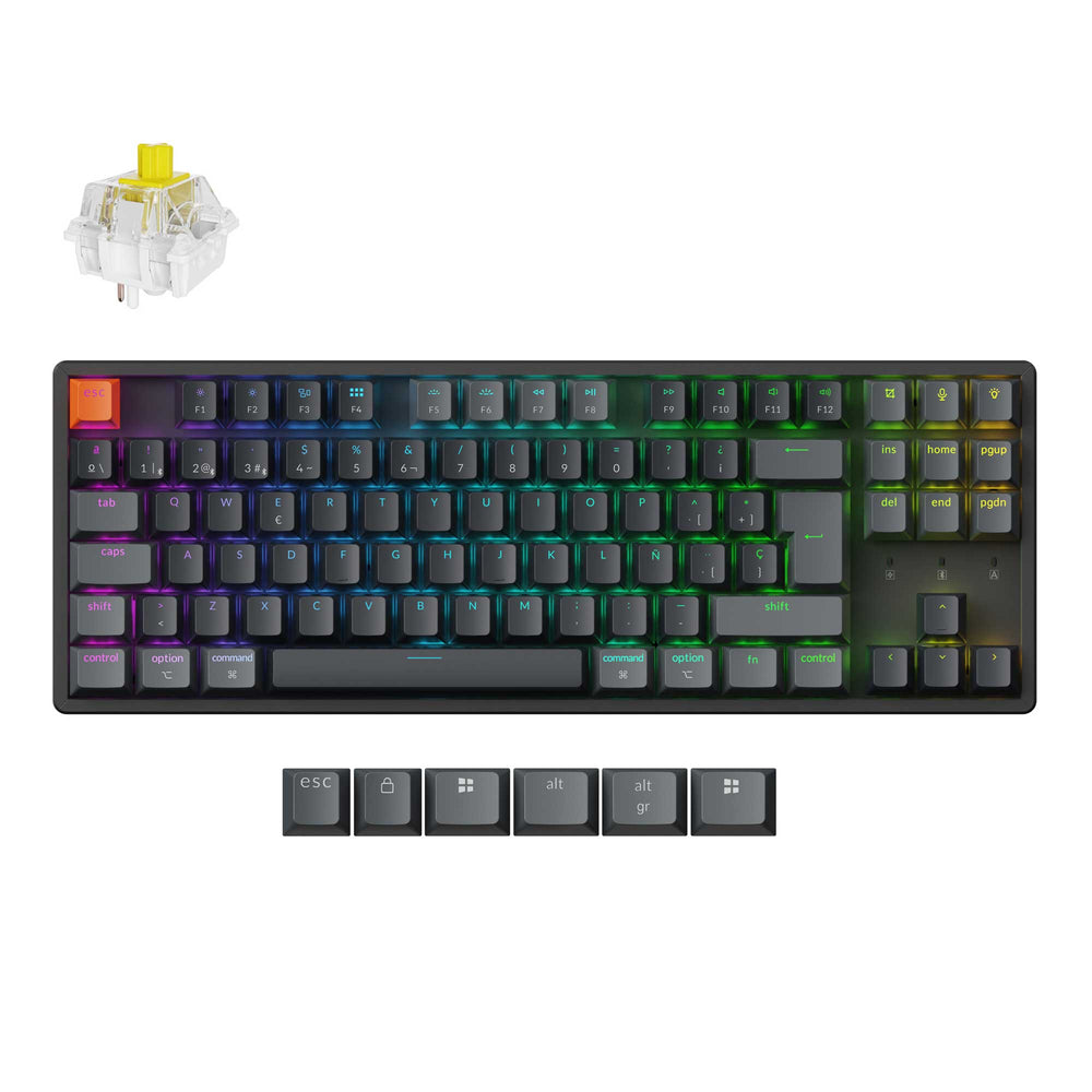 Keychron K8 QMK Wireless Mechanical Keyboard (ISO Layout) - Version 2