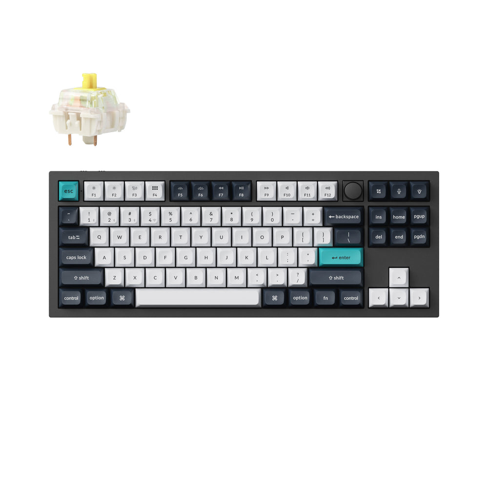 Keychron Q3 Max QMK/VIA kabellose, individuell anpassbare mechanische Tastatur (US ANSI-Layout)