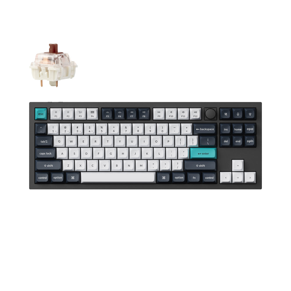 Keychron Q3 Max QMK/VIA kabellose, individuell anpassbare mechanische Tastatur (US ANSI-Layout)