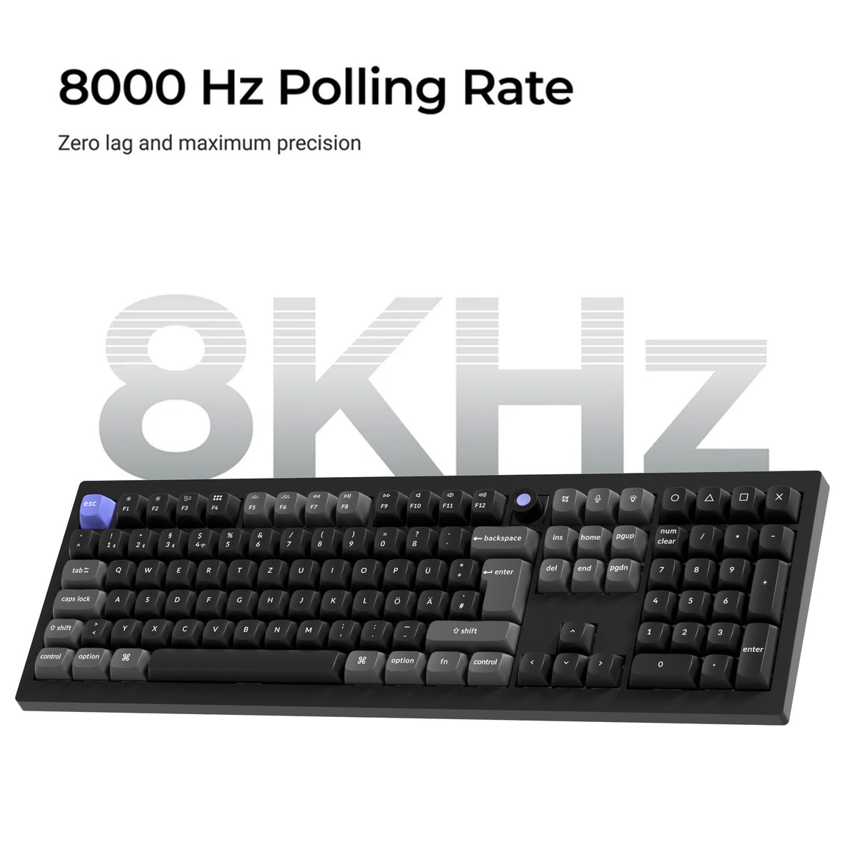 Keychron Q6 HE 8K Magnetic Switch Keyboard(ISO Layout Only Wired Keyboard)