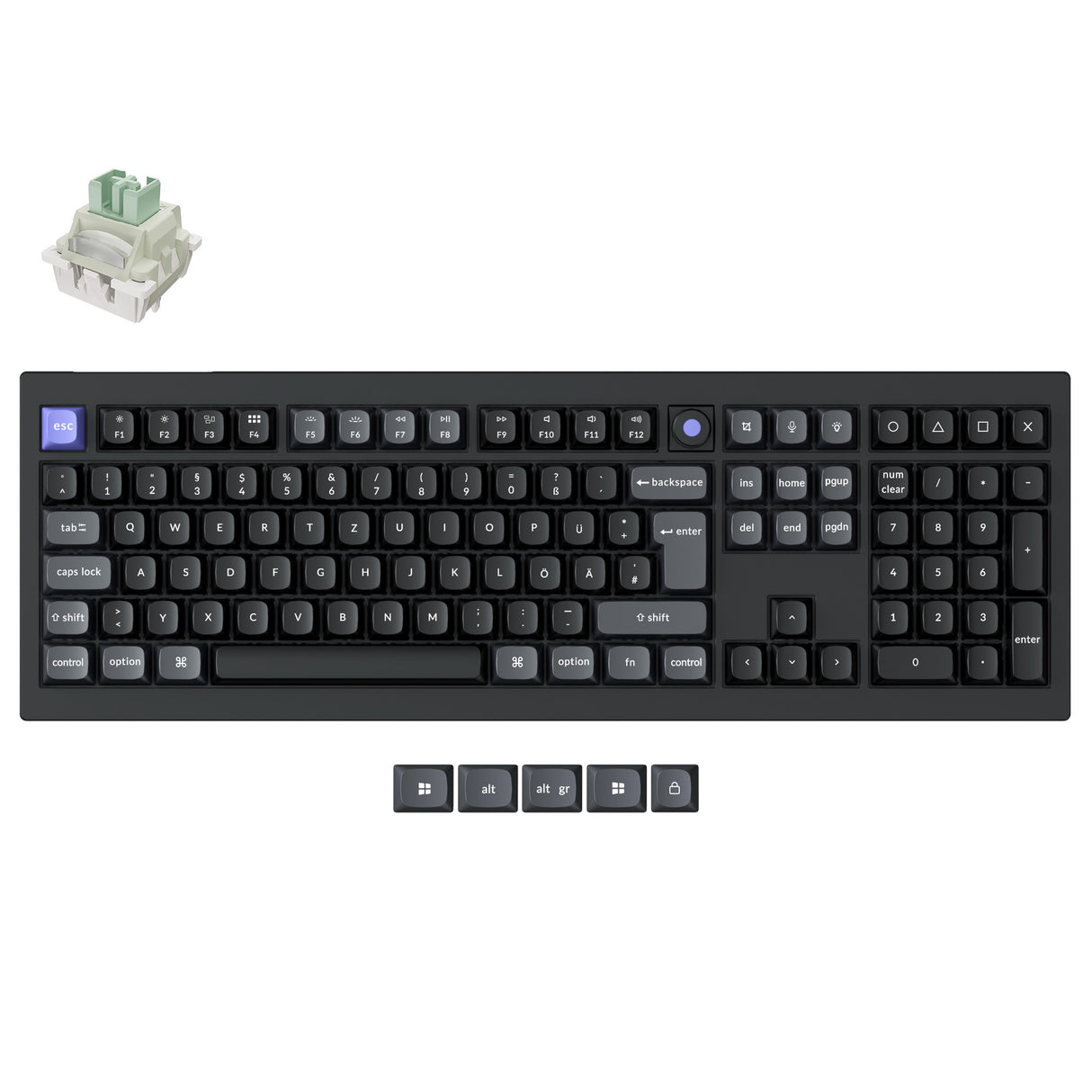 Keychron Q6 HE 8K Magnetic Switch Keyboard(ISO Layout Only Wired Keyboard)