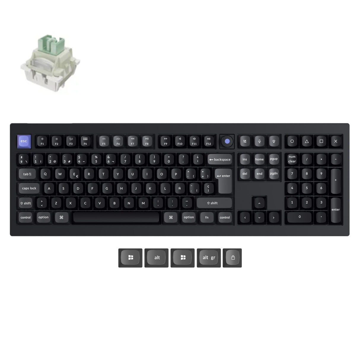Keychron Q6 HE 8K Magnetic Switch Keyboard(ISO Layout Only Wired Keyboard)
