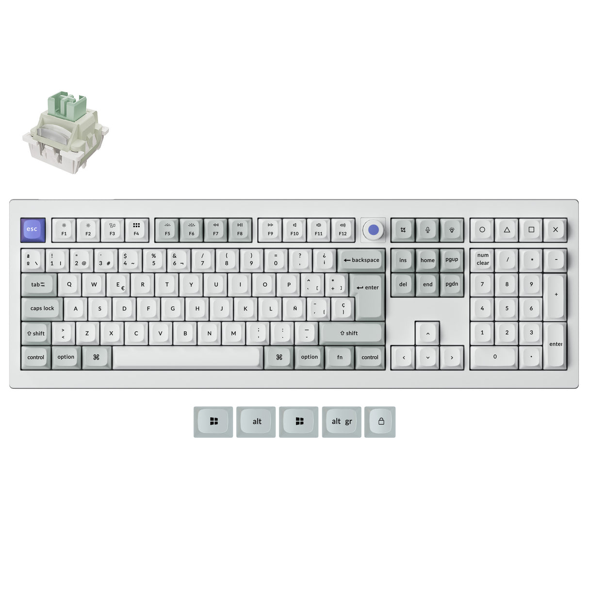 Keychron Q6 HE 8K Magnetic Switch Keyboard(ISO Layout Only Wired Keyboard)