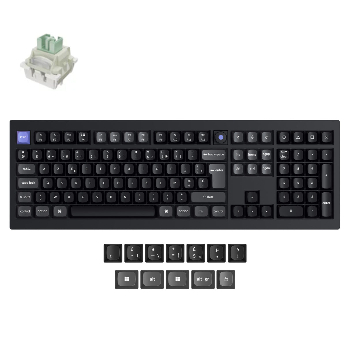 Keychron Q6 HE 8K Magnetic Switch Keyboard(ISO Layout Only Wired Keyboard)