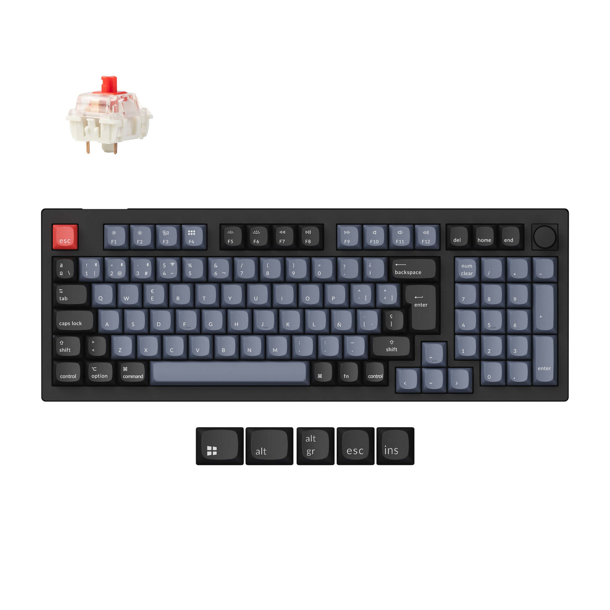 Keychron V5 Max QMK Wireless Custom Mechanical Keyboard ISO-Layout-Sammlung
