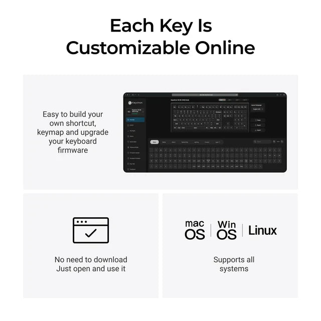 Keychron V6 8K QMK Kabelgebundene Custom-Mechanische Tastatur ISO-Layout-Kollektion