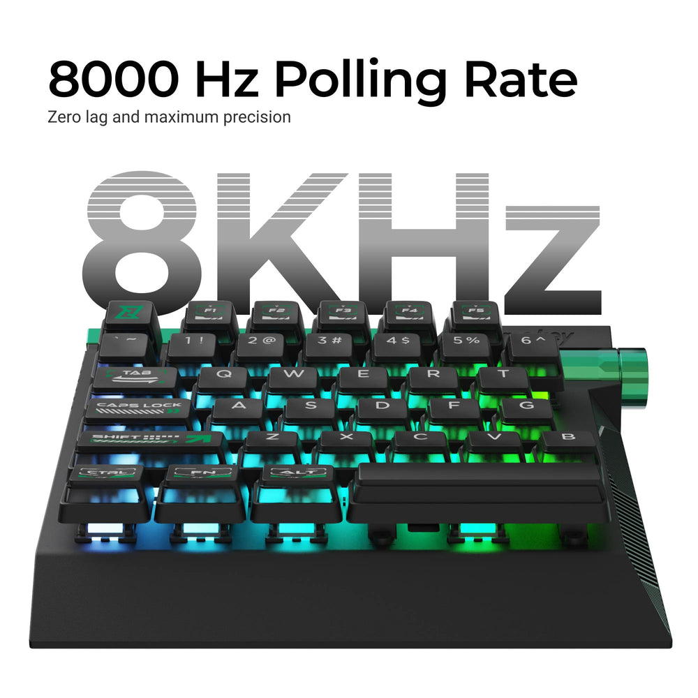 Lemokey L0 HE One Handed Magnetic Switch Gaming Keyboard