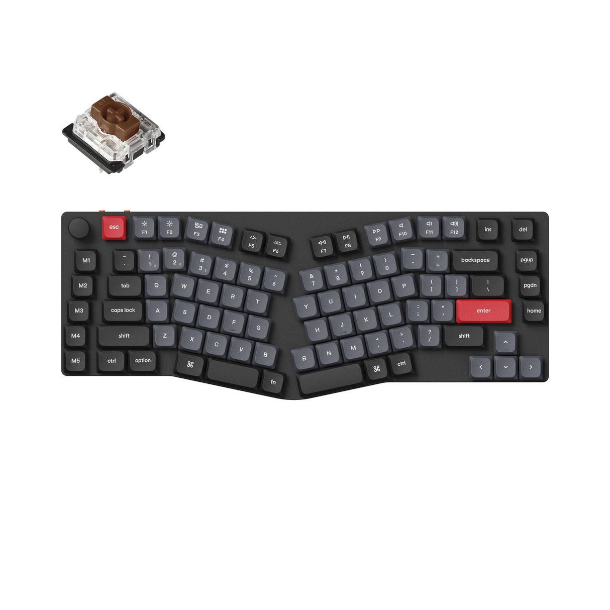 Keychron K15 Pro (Alice-Layout) QMK/VIA Kabellose, benutzerdefinierte mechanische Tastatur (US-Layout)