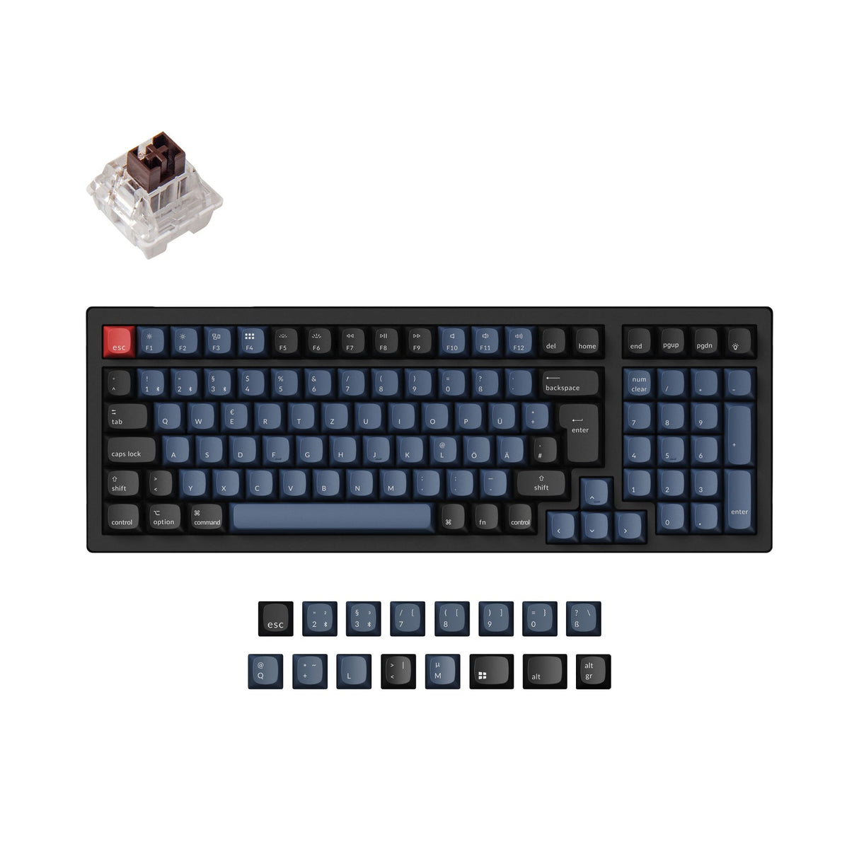 Keychron K4 Pro QMK/VIA Drahtlose Mechanische Tastatur ISO Layout Sammlung
