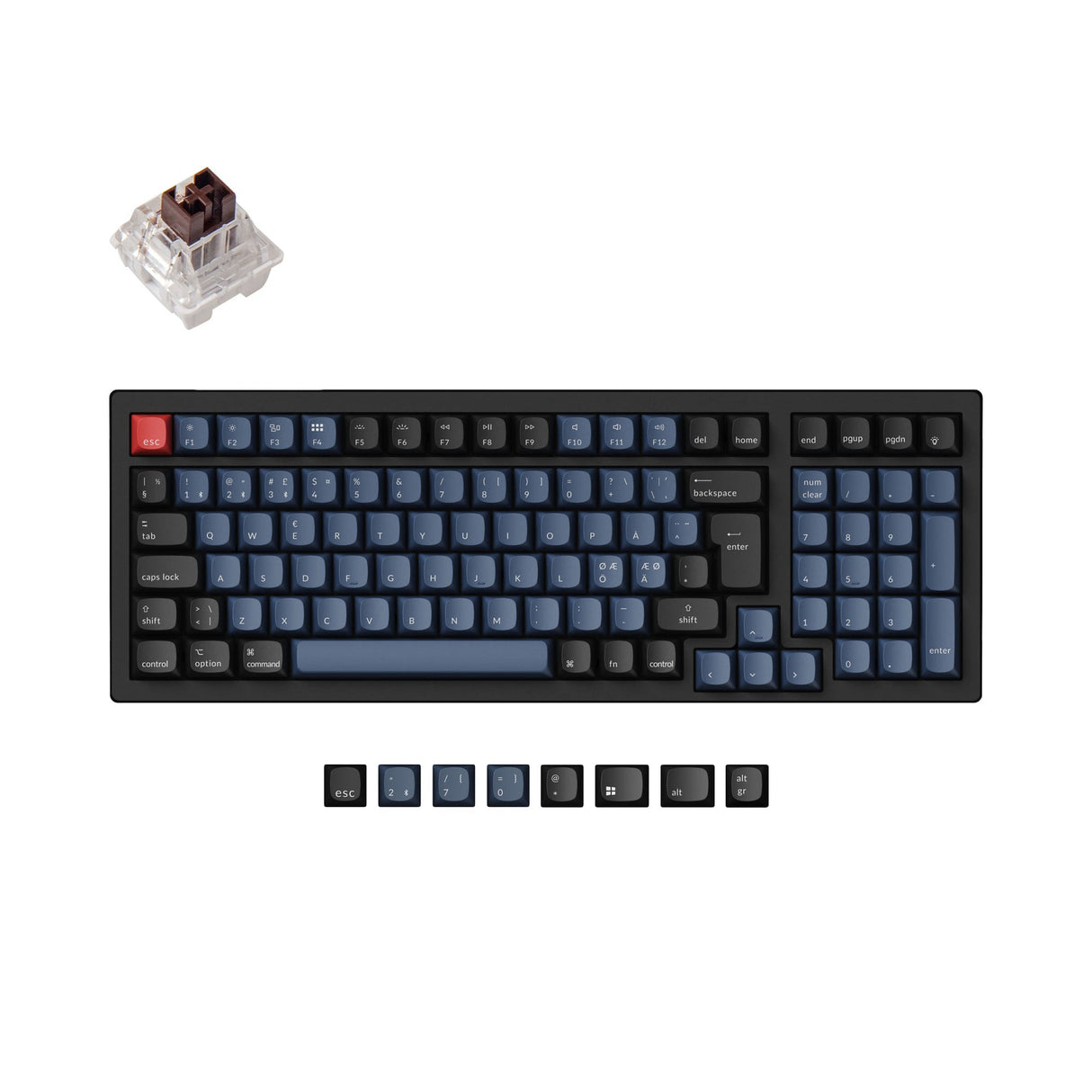 Keychron K4 Pro QMK/VIA Drahtlose Mechanische Tastatur ISO Layout Sammlung