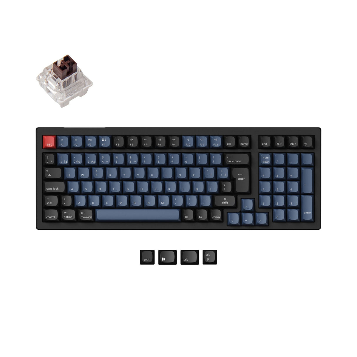 Keychron K4 Pro QMK/VIA Drahtlose Mechanische Tastatur ISO Layout Sammlung
