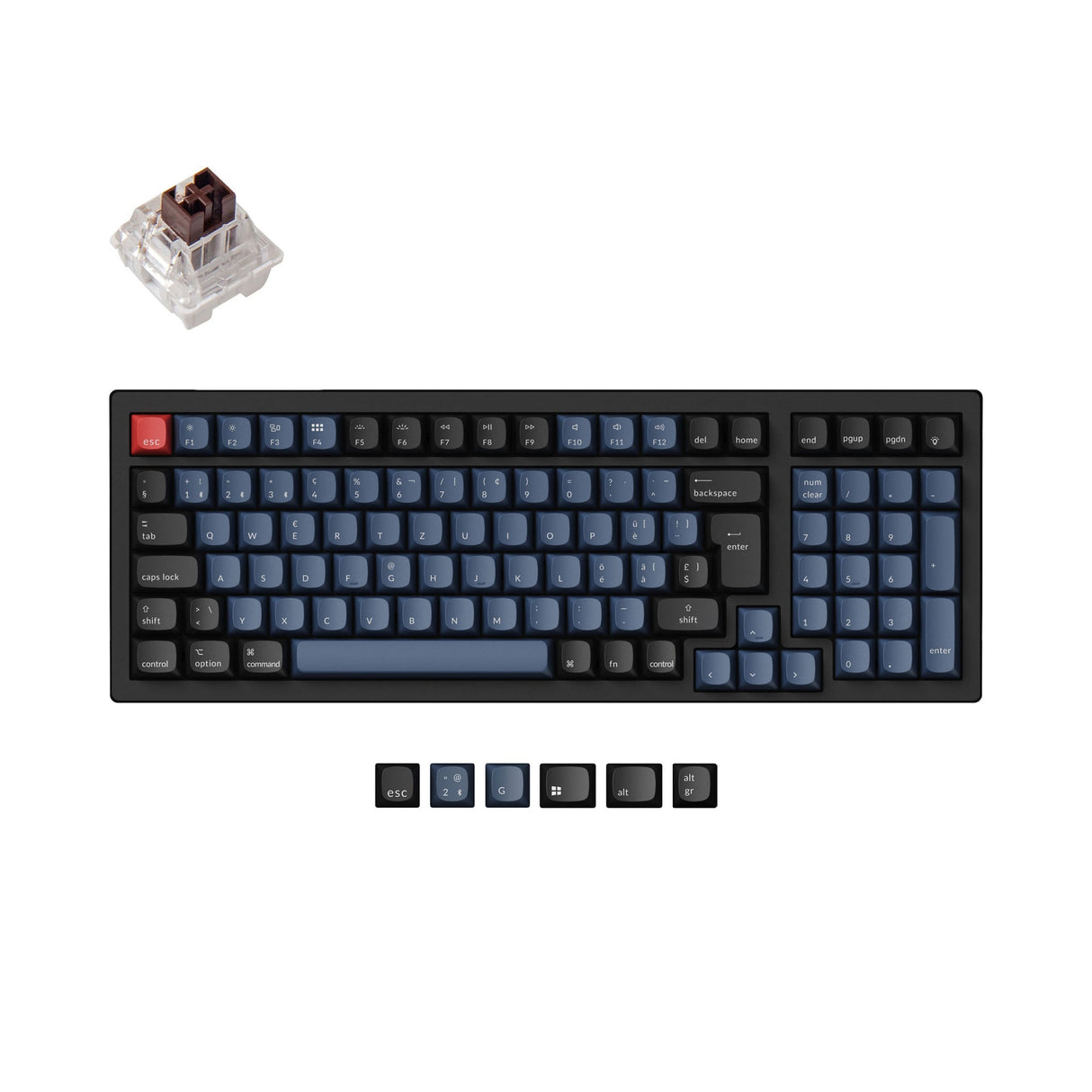Keychron K4 Pro QMK/VIA Drahtlose Mechanische Tastatur ISO Layout Sammlung