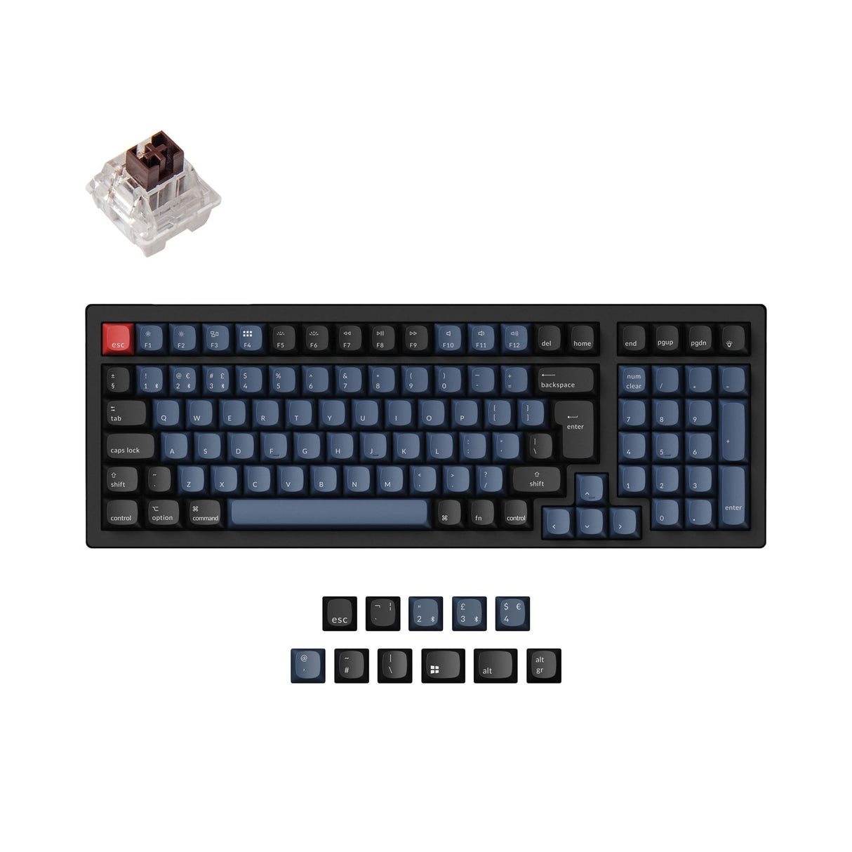 Keychron K4 Pro QMK/VIA Drahtlose Mechanische Tastatur ISO Layout Sammlung