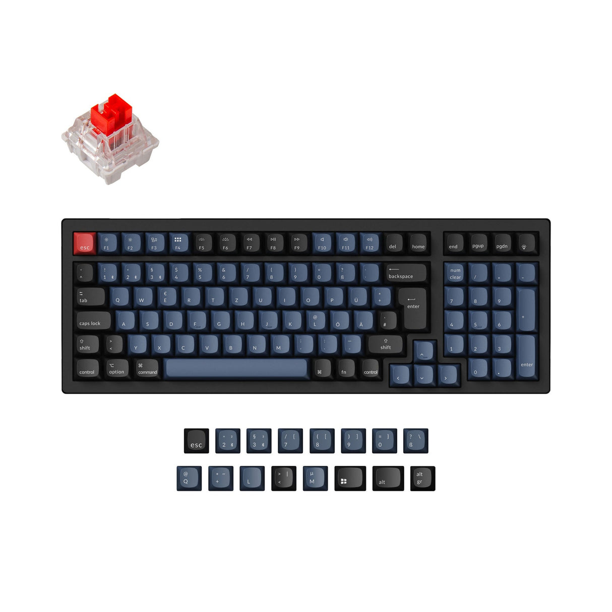 Keychron K4 Pro QMK/VIA Drahtlose Mechanische Tastatur ISO Layout Sammlung