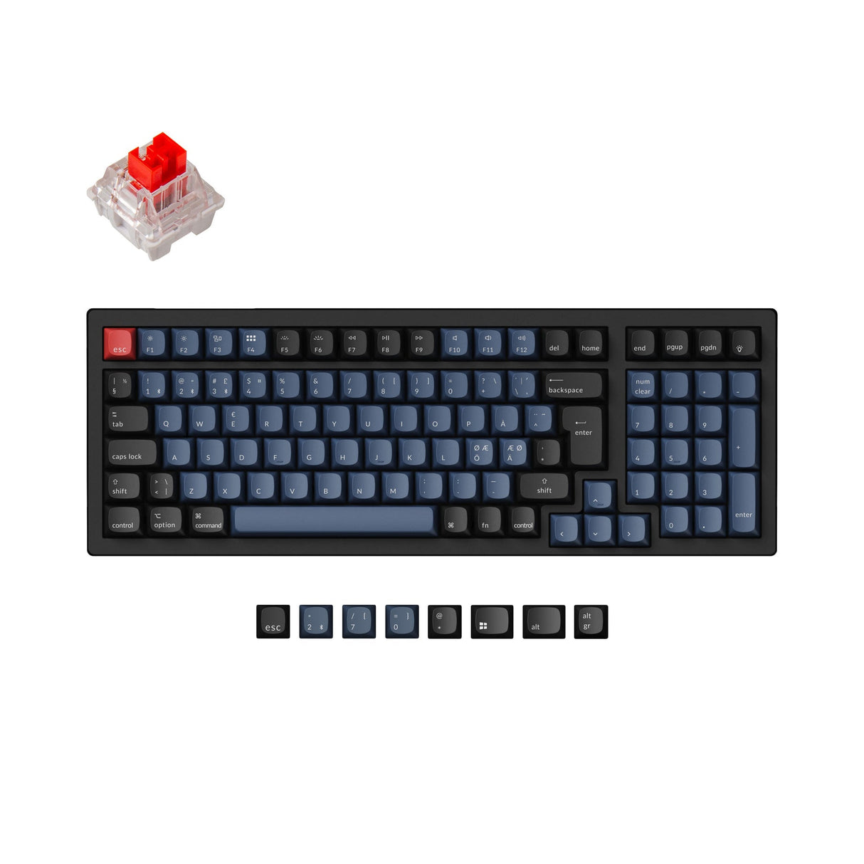 Keychron K4 Pro QMK/VIA Drahtlose Mechanische Tastatur ISO Layout Sammlung