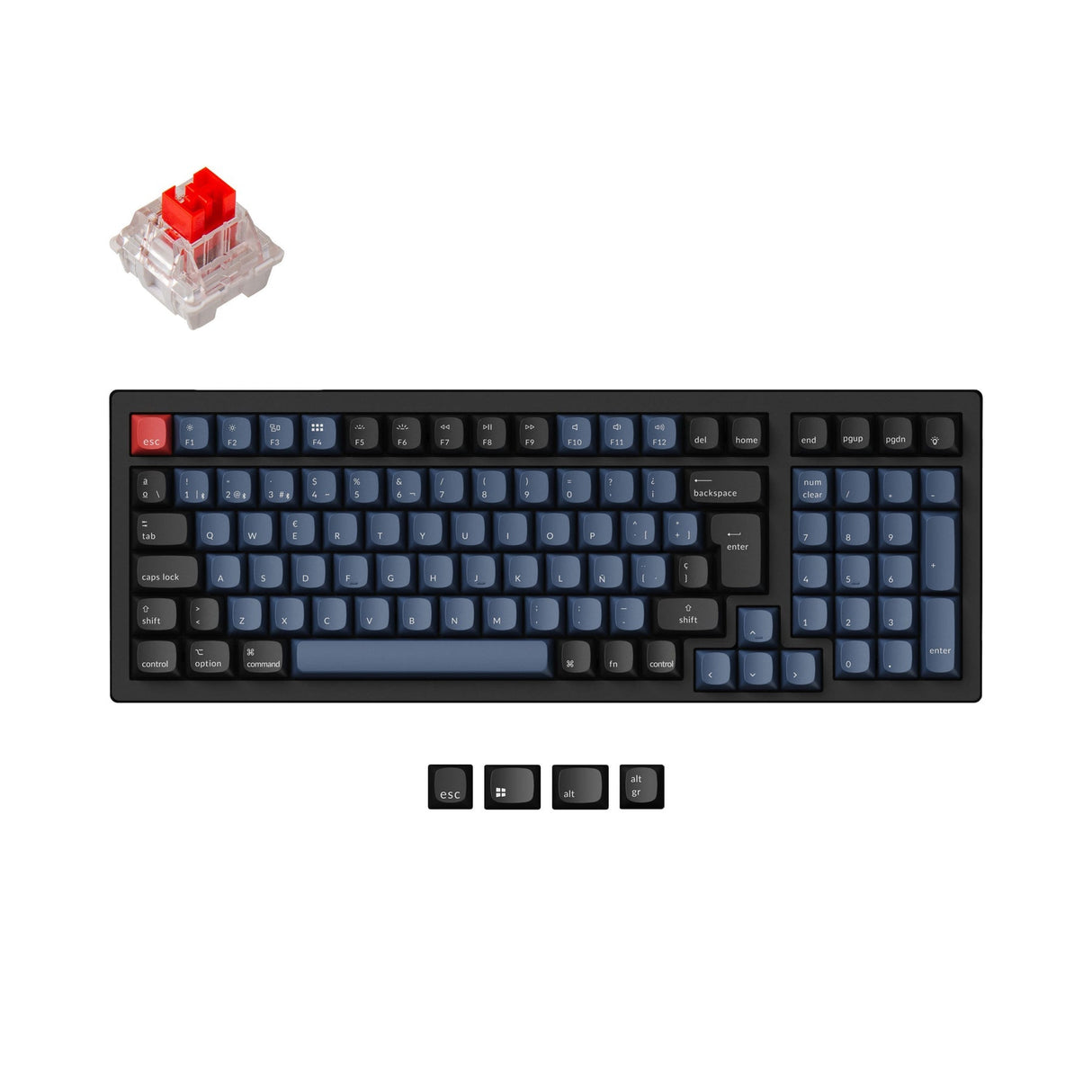 Keychron K4 Pro QMK/VIA Drahtlose Mechanische Tastatur ISO Layout Sammlung