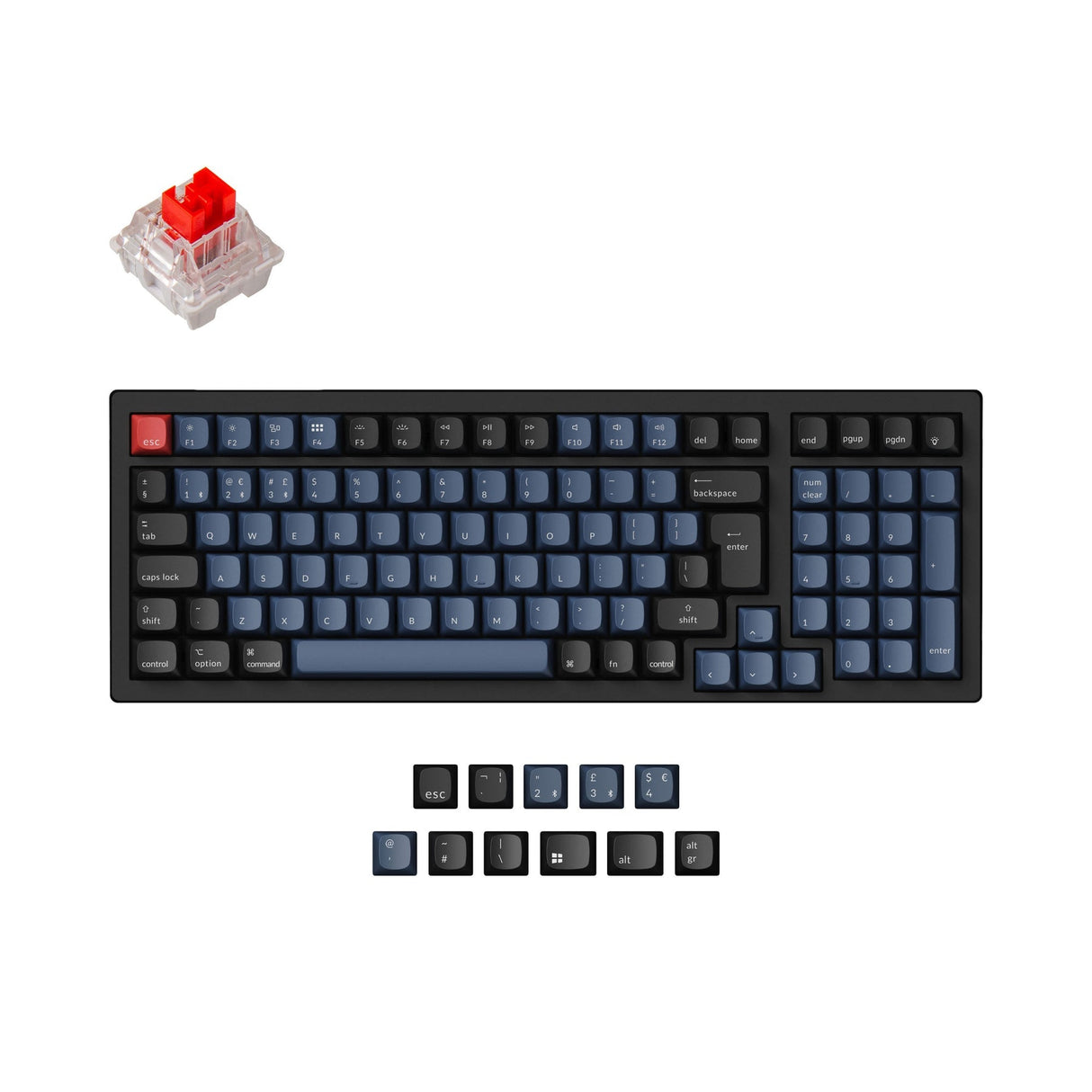 Keychron K4 Pro QMK/VIA Drahtlose Mechanische Tastatur ISO Layout Sammlung