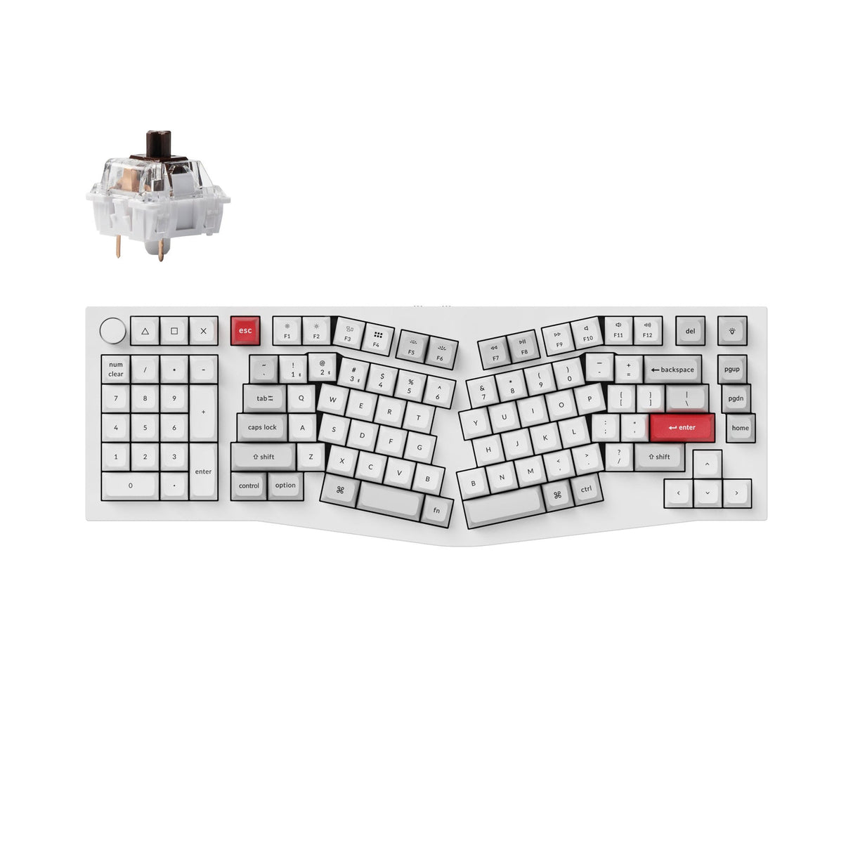 Keychron Q14 Pro (Alice Layout) QMK/VIA Wireless Custom Mechanical Keyboard (US Layout)