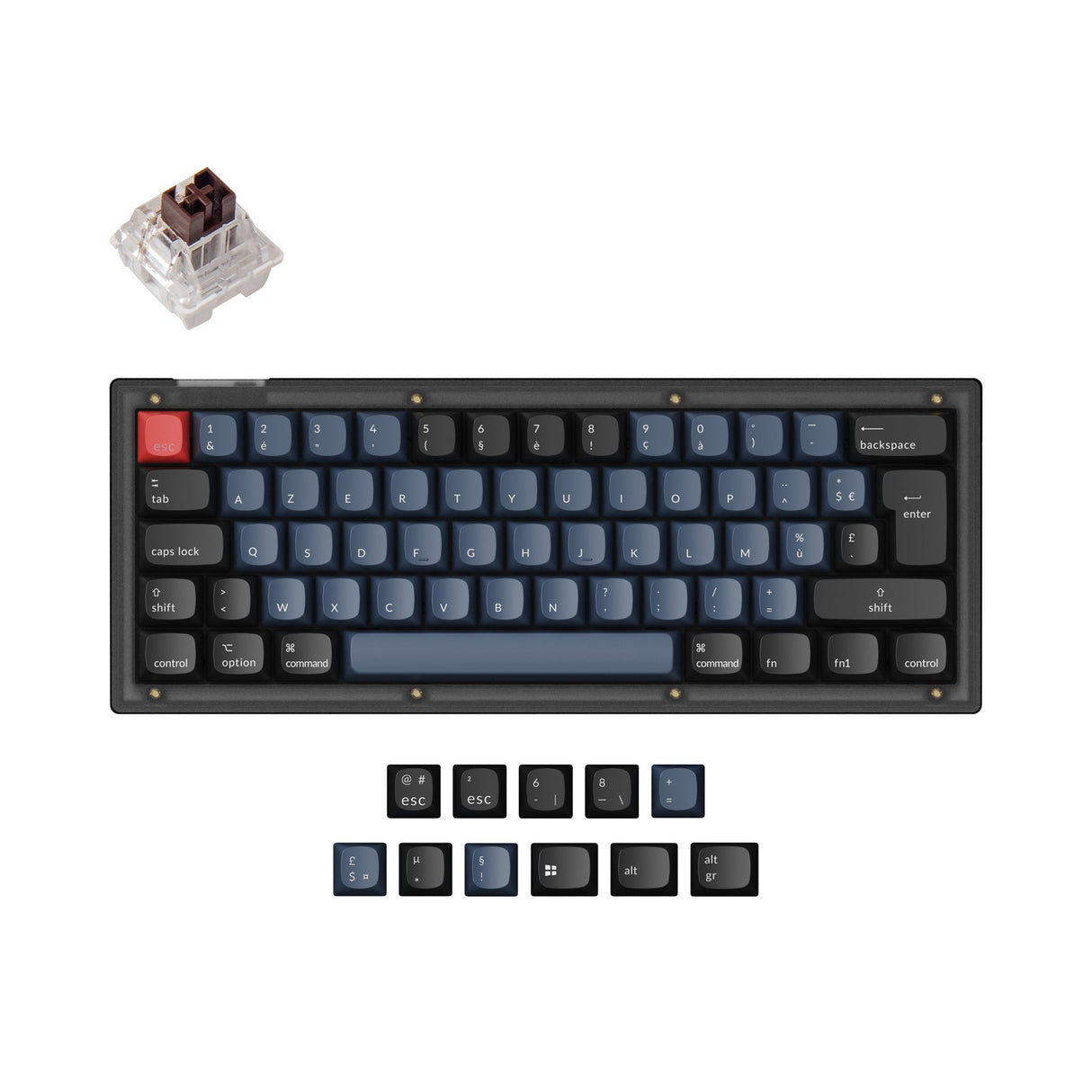Keychron V4 QMK ISO-Layout-Sammlung für benutzerdefinierte mechanische Tastaturen