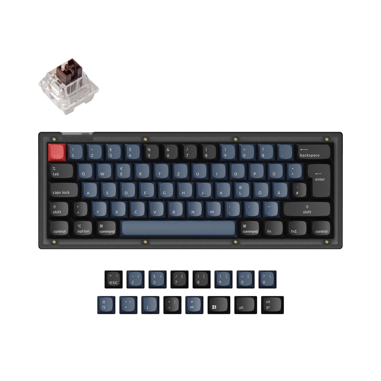 Keychron V4 QMK ISO-Layout-Sammlung für benutzerdefinierte mechanische Tastaturen