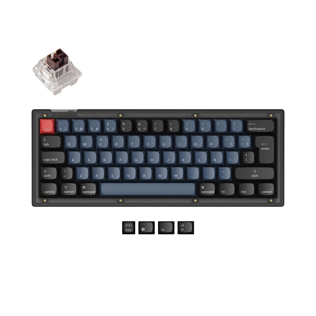 Keychron V4 QMK ISO-Layout-Sammlung für benutzerdefinierte mechanische Tastaturen