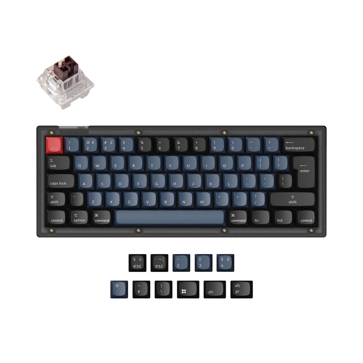 Keychron V4 QMK ISO-Layout-Sammlung für benutzerdefinierte mechanische Tastaturen