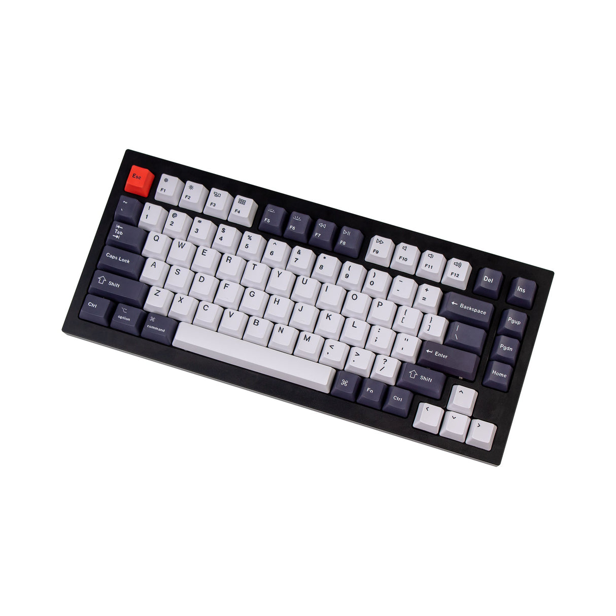 OEM-Dye-Sub-PBT-Tastenkappen-Set – bläuliches Schwarzweiß